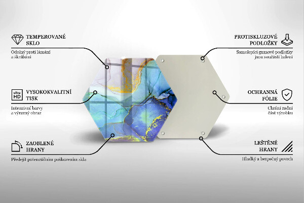 Tocător sticlă Piatră de aur crăpată