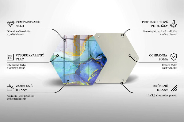 Tocător sticlă Piatră de aur crăpată