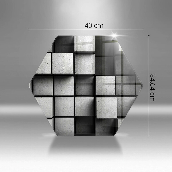 Tocător sticlă Fundal cu geometrie 3D