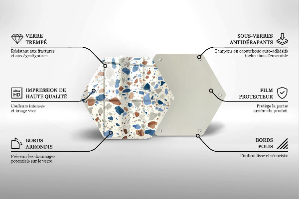 Tocător sticlă Gresie decorativa