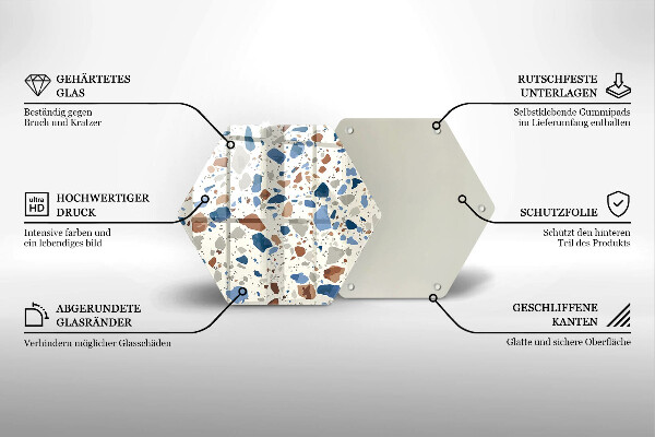 Tocător sticlă Gresie decorativa