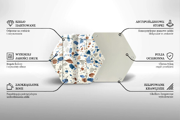 Tocător sticlă Gresie decorativa