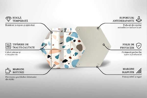 Tocător sticlă Gresie decorativa