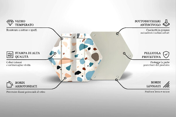 Tocător sticlă Gresie decorativa