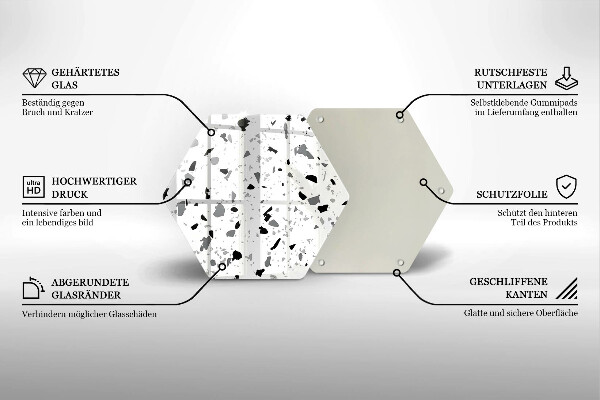 Tocător sticlă Gresie decorativa