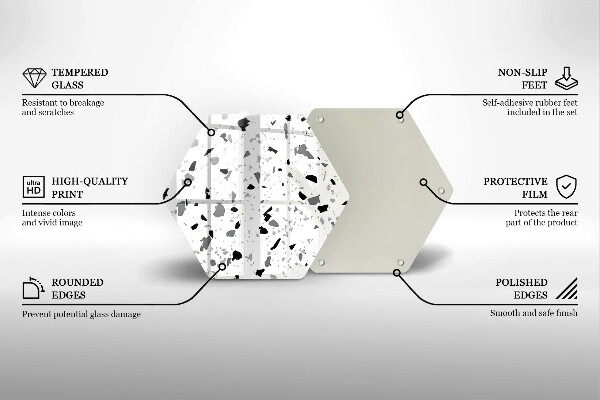 Tocător sticlă Gresie decorativa