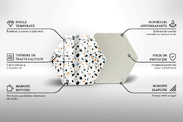 Tocător sticlă Gresie decorativa