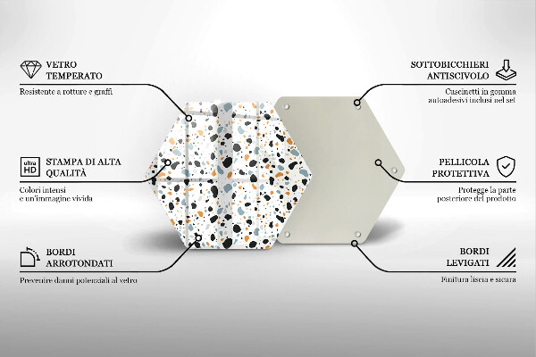 Tocător sticlă Gresie decorativa