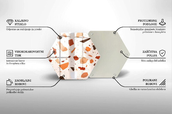 Tocător sticlă Gresie decorativa