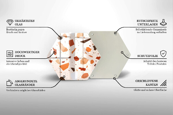 Tocător sticlă Gresie decorativa