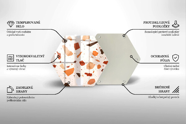 Tocător sticlă Gresie decorativa