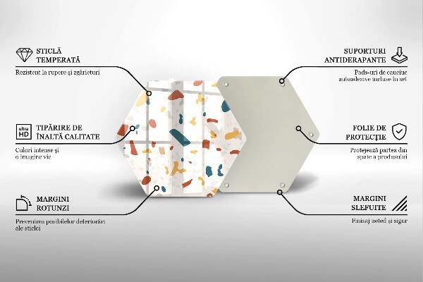 Tocător sticlă Gresie decorativa