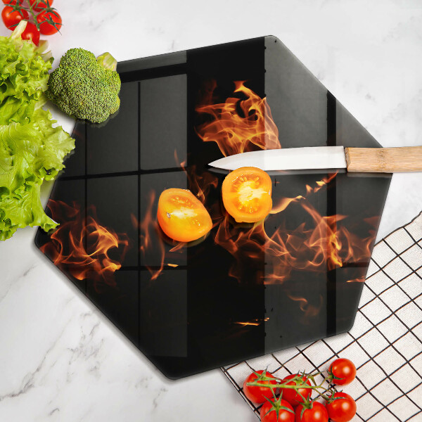 Tocător sticlă Trage o flacără vie