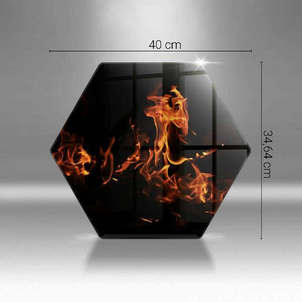Tocător sticlă Trage o flacără vie
