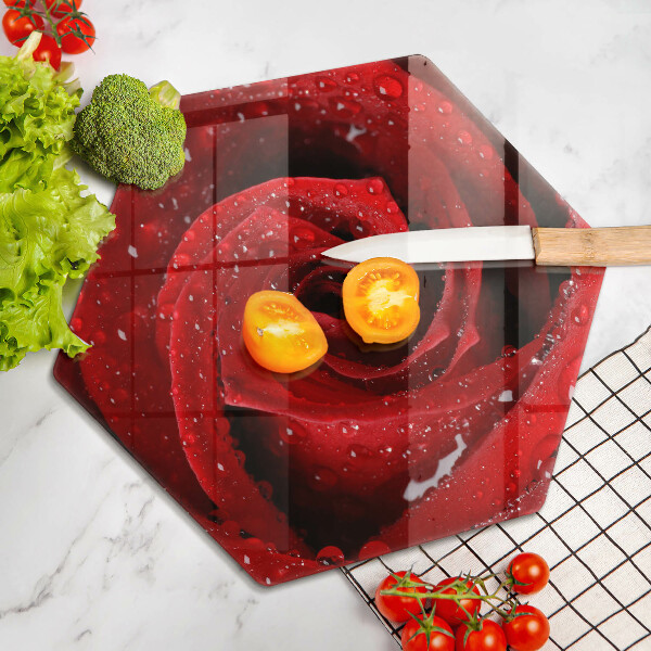 Tocător de bucătărie Petale de flori de trandafir