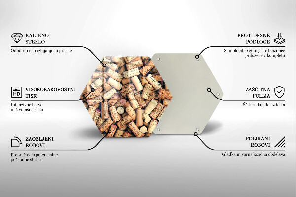 Tocător de bucătărie Model fără sudură pentru dopuri de vin