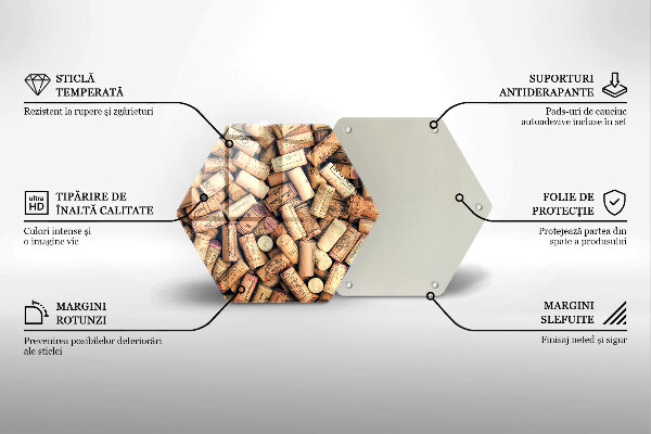 Tocător de bucătărie Model fără sudură pentru dopuri de vin