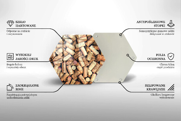 Tocător de bucătărie Model fără sudură pentru dopuri de vin