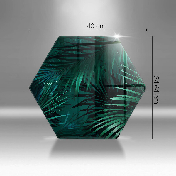 Tocător sticlă Frunze sălbatice ale junglei