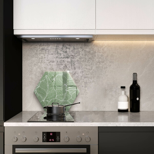 Tocător sticlă Frunze liniare