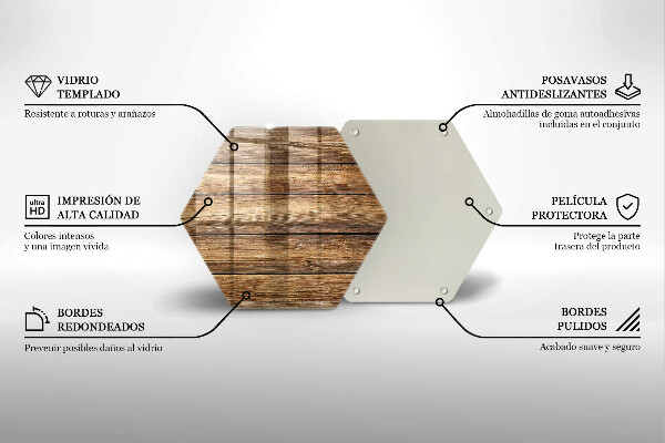 Tocător de bucătărie Plăci cu textură din lemn