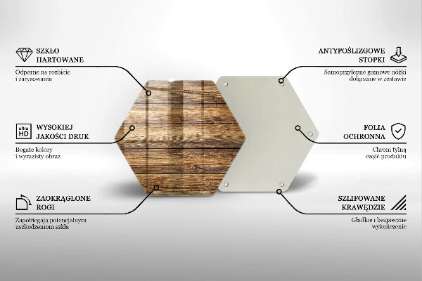 Tocător de bucătărie Plăci cu textură din lemn