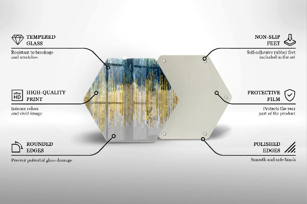 Tocător sticlă Abstracția designerului
