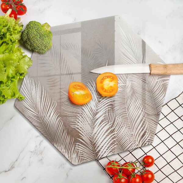 Tocător sticlă Frunze de vegetație boho