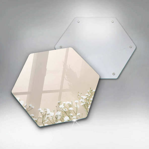 Tocător sticlă Flori boho din ipsos