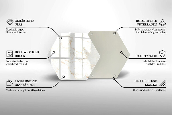 Tocător sticlă Piatra de marmura eleganta