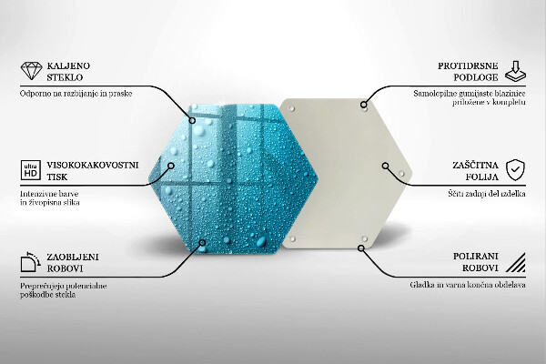 Tocător sticlă Picaturi de apa