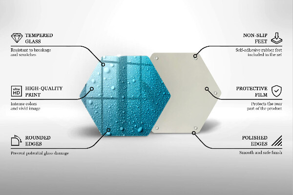 Tocător sticlă Picaturi de apa