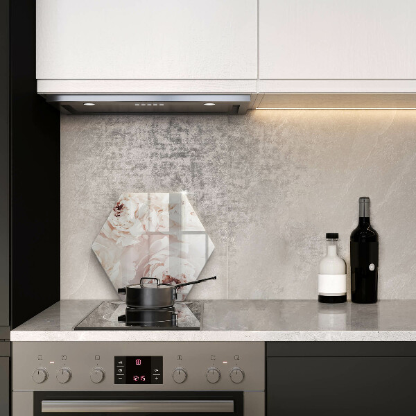 Tocător sticlă Bujori pastel