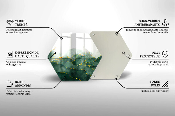 Tocător sticlă Natura abstractă
