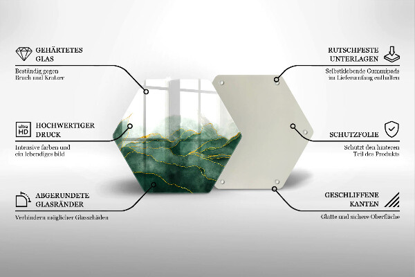 Tocător sticlă Natura abstractă