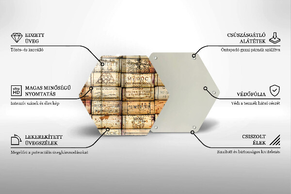 Tocător de bucătărie dopuri de vin vechi