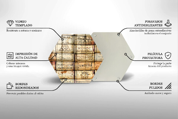 Tocător de bucătărie dopuri de vin vechi