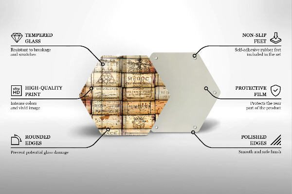 Tocător de bucătărie dopuri de vin vechi