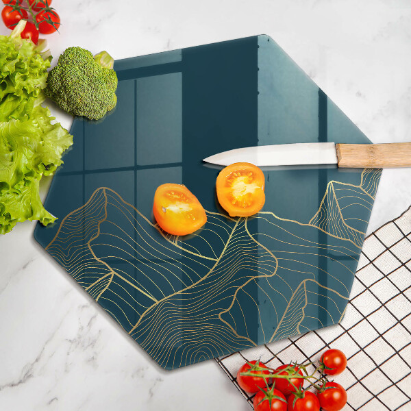 Tocător sticlă Munți abstracti