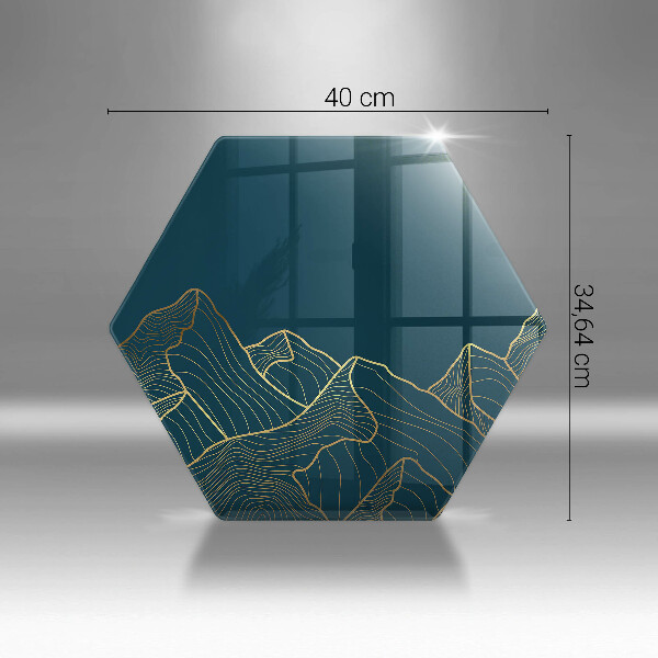 Tocător sticlă Munți abstracti