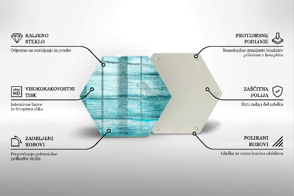 Tocător sticlă Scânduri de lemn de epocă
