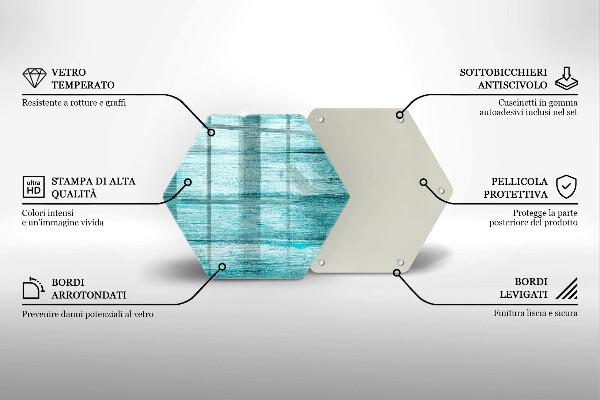 Tocător sticlă Scânduri de lemn de epocă