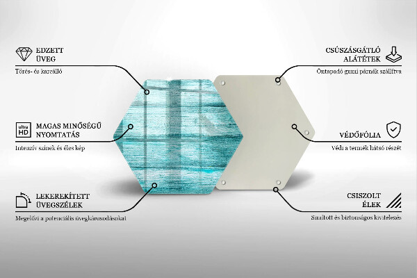 Tocător sticlă Scânduri de lemn de epocă