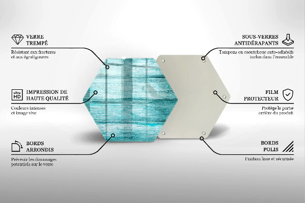 Tocător sticlă Scânduri de lemn de epocă