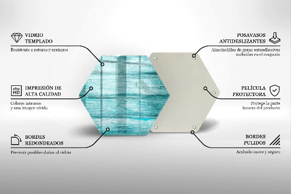 Tocător sticlă Scânduri de lemn de epocă