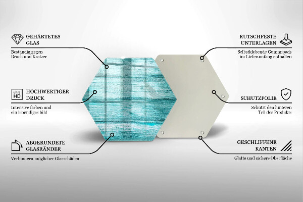 Tocător sticlă Scânduri de lemn de epocă