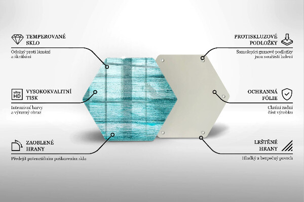 Tocător sticlă Scânduri de lemn de epocă