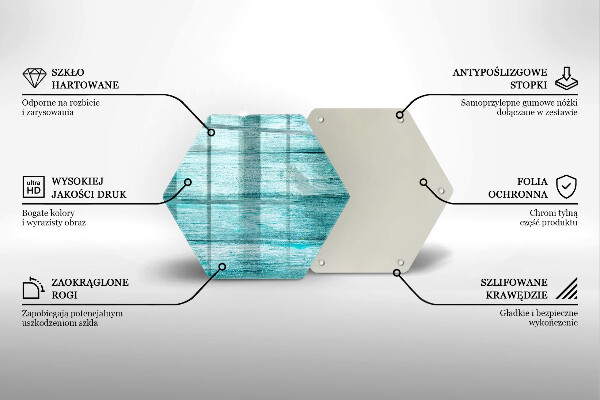 Tocător sticlă Scânduri de lemn de epocă