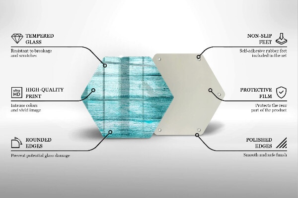 Tocător sticlă Scânduri de lemn de epocă