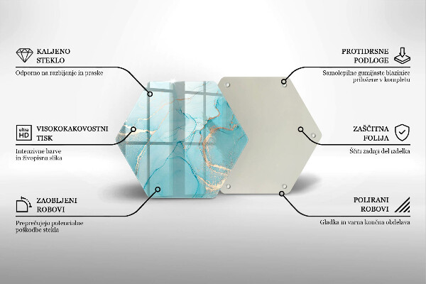 Tocător sticlă Abstracția pietrei